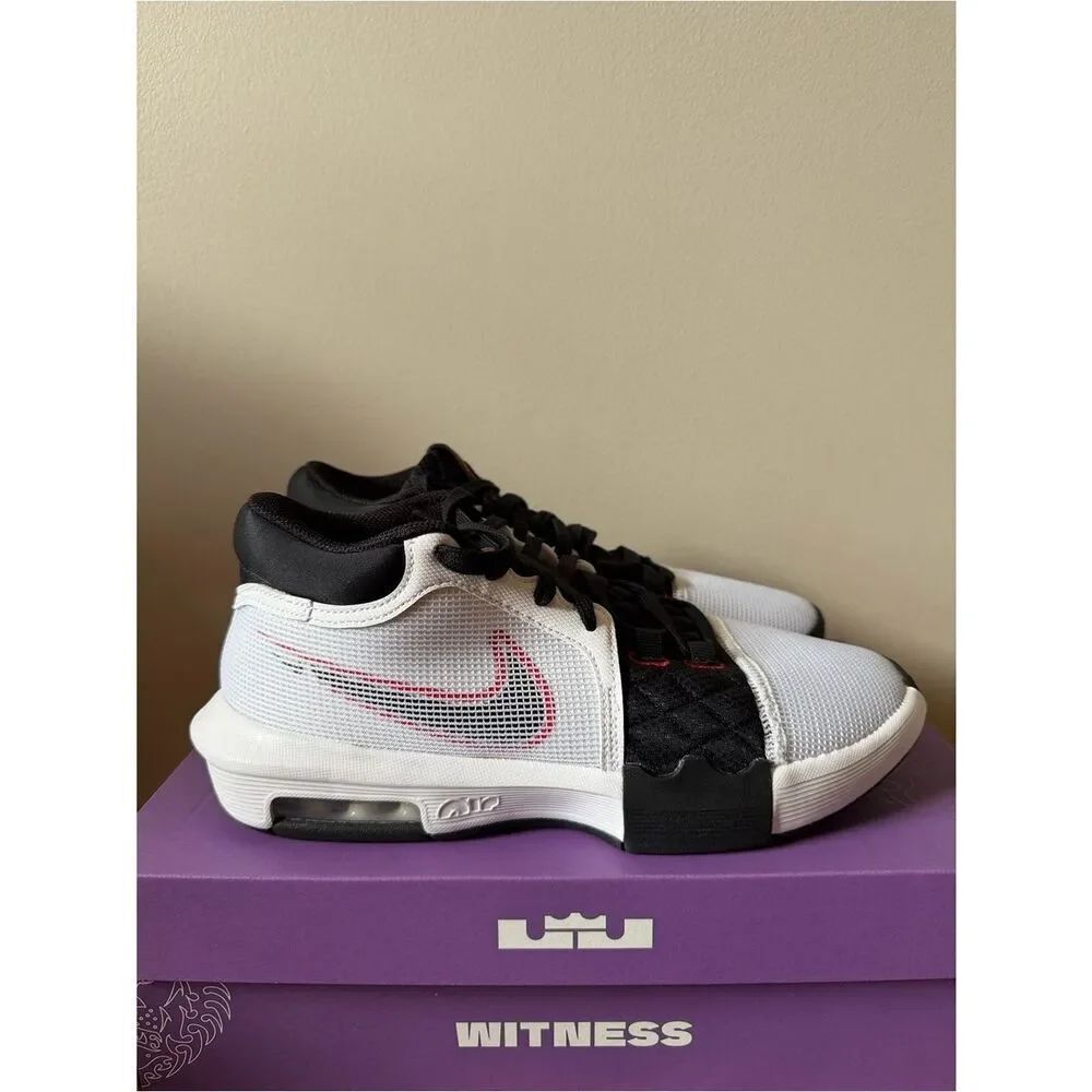Nike Lebron Witness 8 White University Red FB2239-103 Men’s Size 9